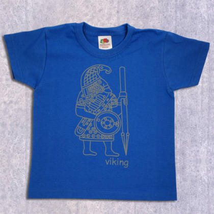  Barntrja  Vikingen Mrkbl i gruppen T-shirts / Barn hos Handfaste (1509r)