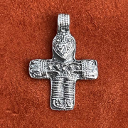 Birka silver crucifix  3 cm