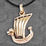 Bronze pendant  Dragon ship 2 cm