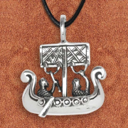 Silver pendant   viking ship 2,5 cm